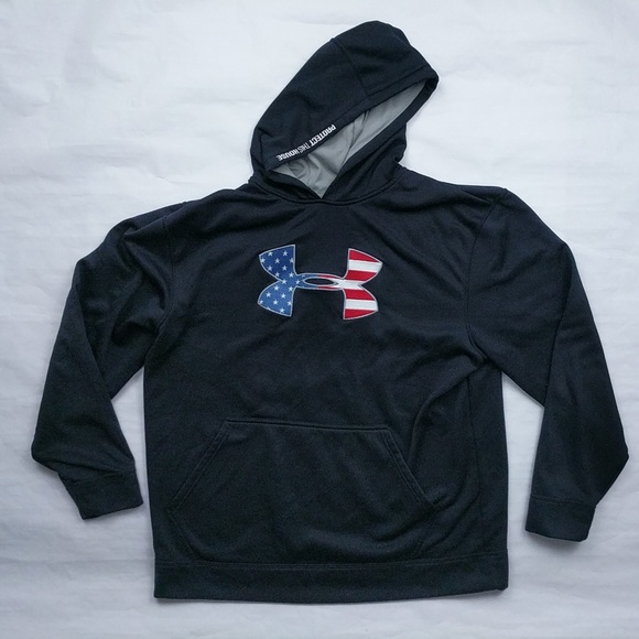american flag under armour hoodie